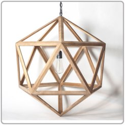 Wooden Polyhedron Pendant